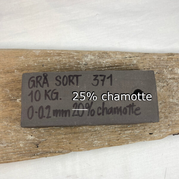 Grå sort ler stentøj stentøjsler 107-371 10 kg keramik