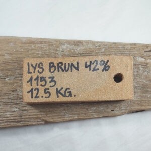 12,5 kg. Lys Brun stentøjsler 42%
