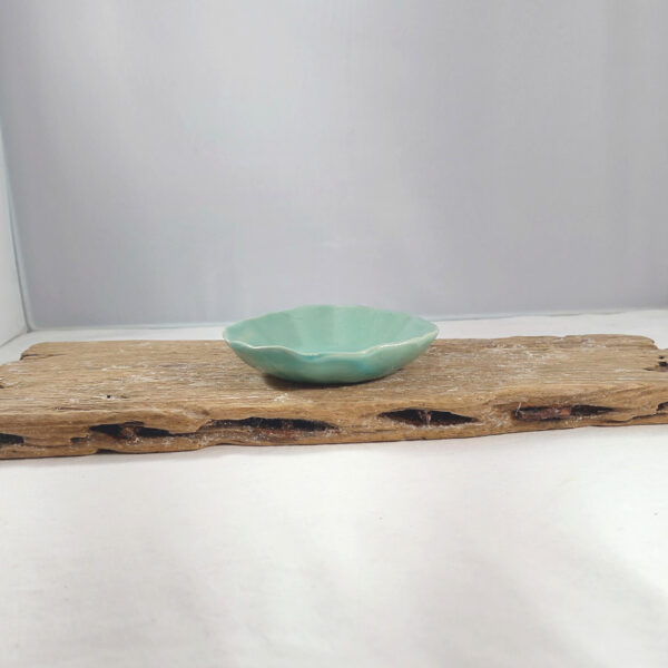 Gipsform 3319 Lys grøn overform gips form buet mønster keramik ler redskab form