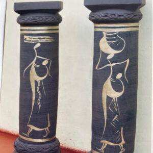 Afrikanske Masker keramik stentøjsler Johnny Kabongo keramikkursus kursus natur kultur mytologi