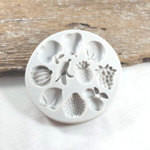 Frugter - Form i silikone til ler (nr. 25)