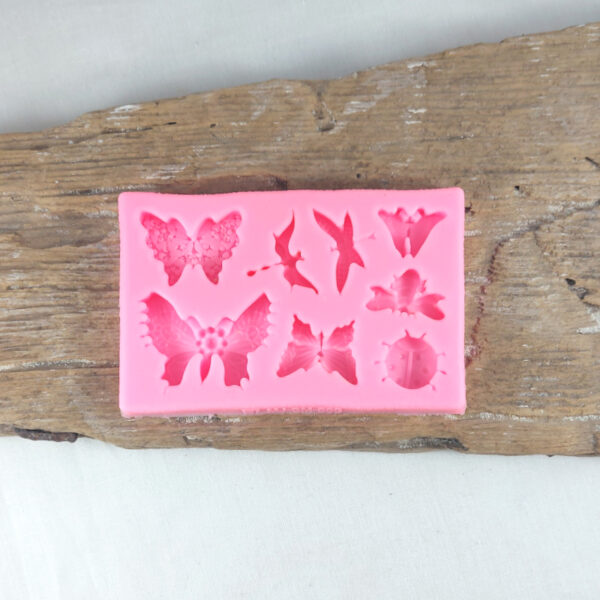 Insekter - Form i silikone til ler (nr. 30)