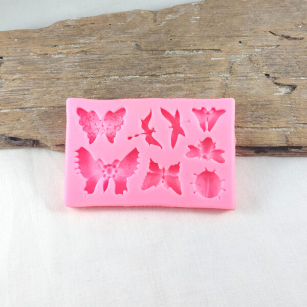 Insekter - Form i silikone til ler (nr. 30)